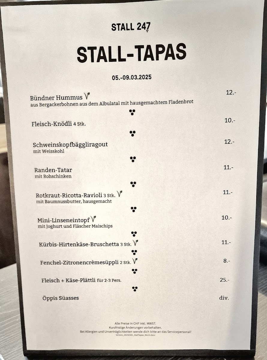 Menu Stall 247 - Weinkost & Feinkost Im Einstigen Kuhstall-2